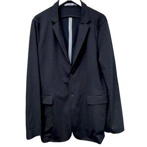 Ministry of Supply Aviator Jacket XXL Mens Travel Blazer Zip Pockets Navy Black